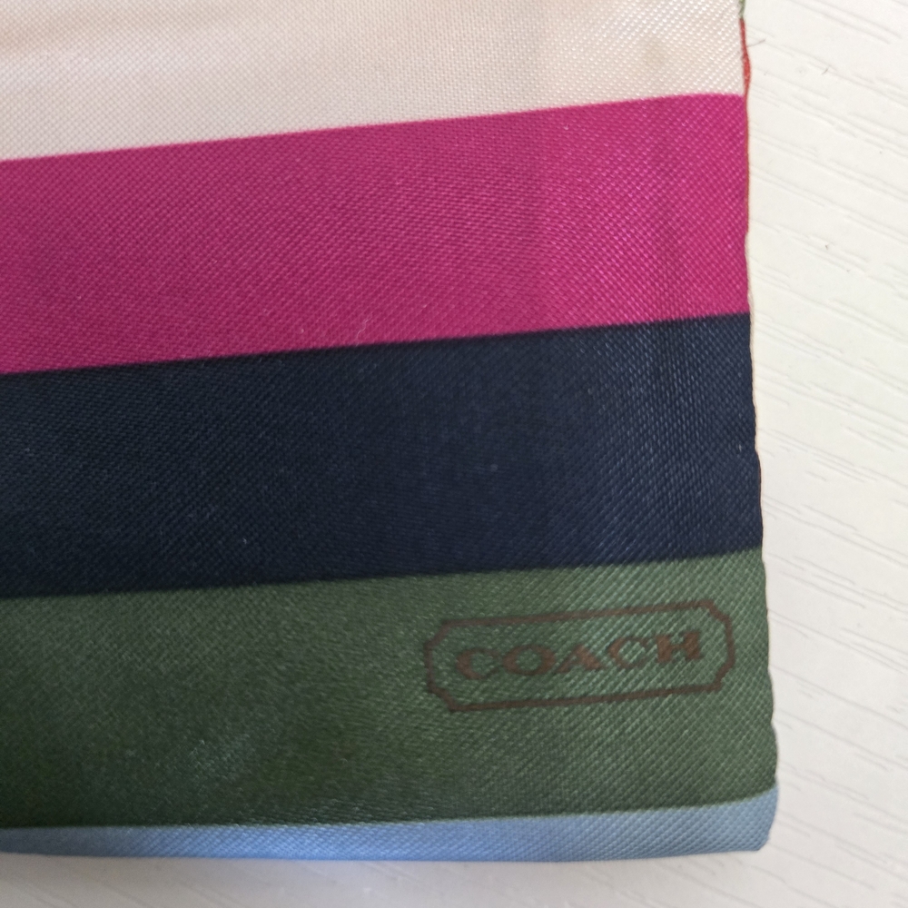 Coach Multicolor Striped Drawstring Bag - Picture 2 of 5